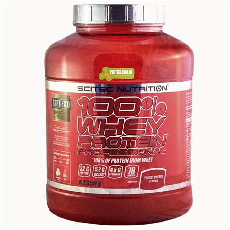 Протеин Scitec Nutrition 100 Whey Protein Professional 2350 Г Йогурт Вишня — Купить Недорого на