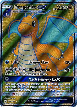 Entrega rápida Dragonite GX Coffret de 10 Cartes Pokémon Aglaises 229