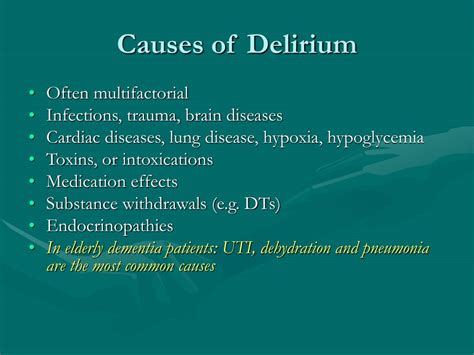 PPT - Delirium & Dementia PowerPoint Presentation, free download - ID:1774528