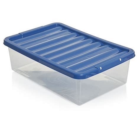 Wilko 32l Blue Underbed Box Wilko