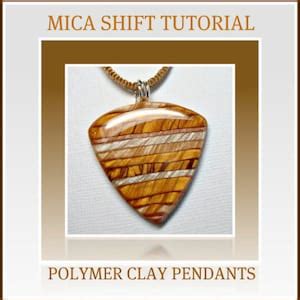 Polymer Clay Tutorial Mica Shift Stripes Pendants Tutorial Etsy