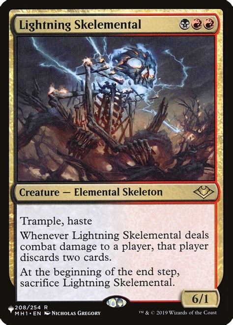 Lightning Skelemental Mystery Booster The List Card Kingdom