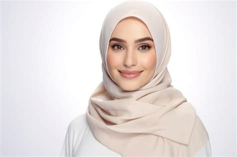 Premium Photo Middle Eastern Woman In Hijab Smiling