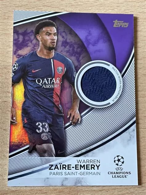 TOPPS UEFA KLUBWETTBEWERBE Flaggschiff 2023 2024 Warren Zaire Emery