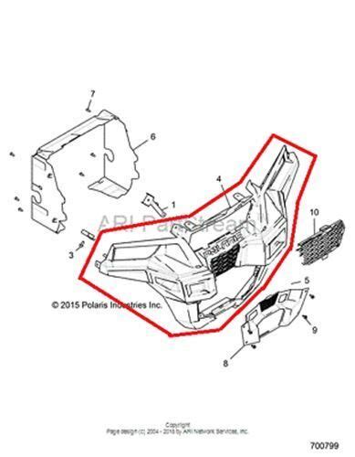 New Oem Polaris General 1000 Eps Front Grill Fascia Guard Bumper 2018