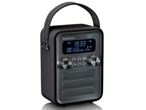 Lenco Pdr Dab Radio Sort S Lv Dab Radio Pioneershop Dk