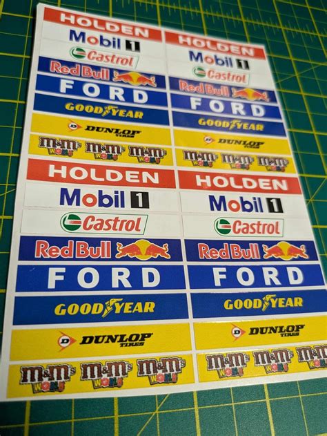 Slot Car Scalextric Small Model Racing Barrier Building Mixed Sticker