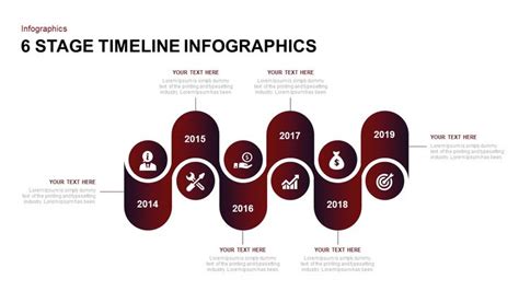 6 Stage Infographic Timeline Template For Powerpoint The 6 Stage