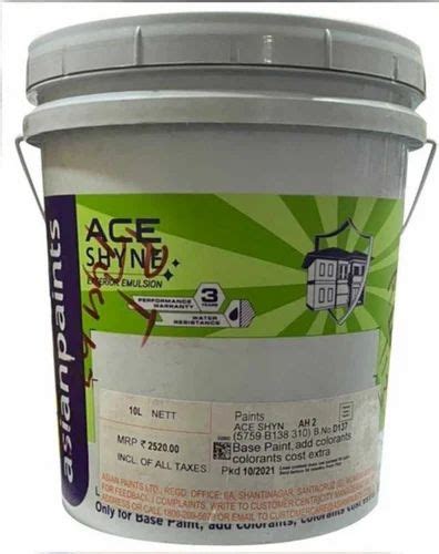 L Asian Ace Shyne Exterior Emulsion Paint At Rs Bucket Asian