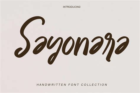 Sayonara Regular Premium Font