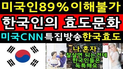 역대최고시청률 미국CNN특집방송 한국인의효도 미국CNN미녀기자가 한국인들의 효도에 대해 언급하자 미국 전역이 충격과 경악