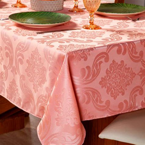 Toalha Para Mesa 04 Lugares Sala Jantar Tecido Grosso Jacquard 1