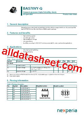 Bas Vy Q Datasheet Pdf Nexperia B V All Rights Reserved