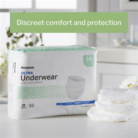 Mckesson Ultra Disposable Underwear Pull On With Tear Away Seams Medium