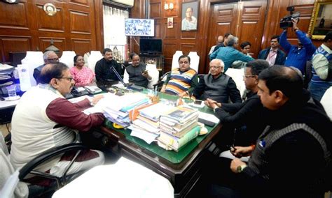 Speaker of the West Bengal Legislative Assembly Biman Banerjee during ...