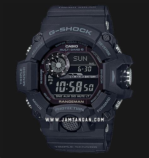 Casio G Shock Rangeman Gw Bdr Tough Solar Black Digital Dial