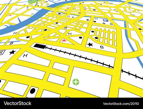 Street map Royalty Free Vector Image - VectorStock