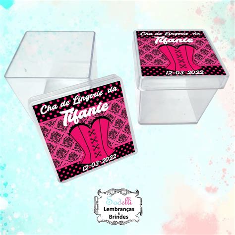 Lembrancinhas Ch De Lingerie Caixinhas Acr Licas Personalizadas Shopee Brasil