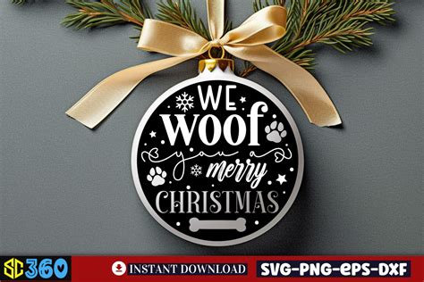 We Woof You A Merry Christmas Svg Graphic By Craftart Creative Fabrica