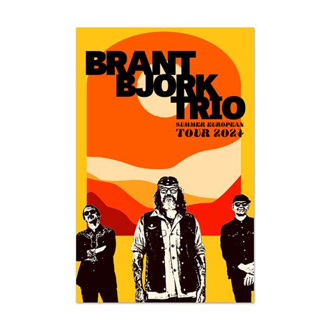 Brant Bjork Trio Summer European Tour 2024 Poster