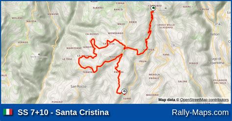 SS 7 10 Santa Cristina Stage Map Rally Della Valpolicella 2022