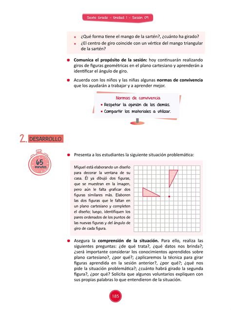 Sesi N De Aprendizaje De Unidad Did Ctica Del Rea De Matem Tica