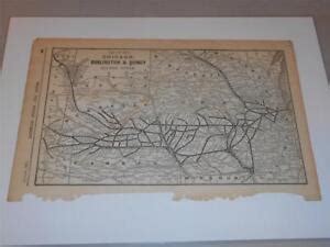 Original Map of the Chicago, Burlington & Quincy Railroad System from ...