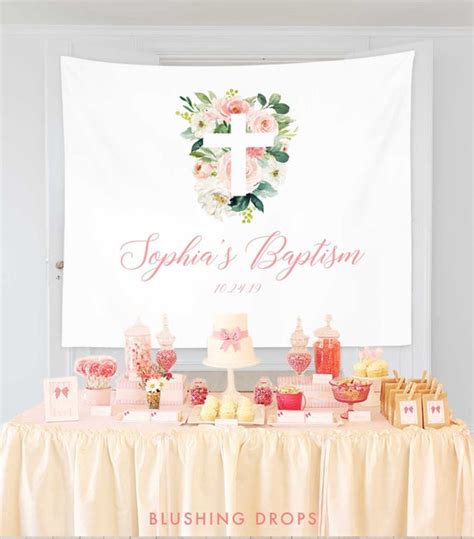 Baptism Decorations for Table, Baptism Banner, Baptism Celebration ...