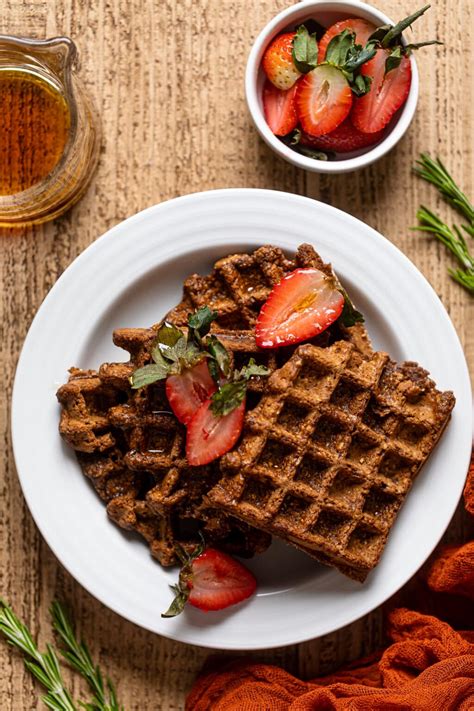 Flourless Espresso Chocolate Waffles Strawberries Orchids Sweet Tea