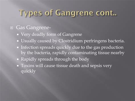 PPT - GaNGRENE PowerPoint Presentation, free download - ID:2349295