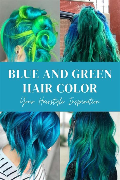 33+ Blue And Green Hair Color Ideas You Will Love | Green hair colors, Hair color blue, Dyed ...