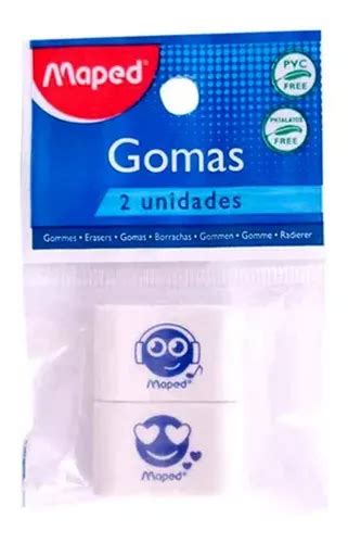 Maped Goma Essentials Soft Emoticones X Unidades Color Blanco