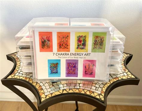 7 Chakra Energy Art Watercolor Postcards — Spirited Woman