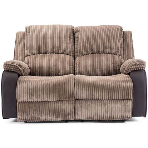 Postana Electric High Back Jumbo Cord Fabric Recliner Seater Sofa