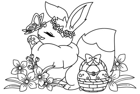 Eevee Pokemon Coloring Pages Printable