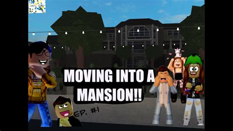 Roblox Bloxburg Roleplay Moving Into Our Mansion 1 Youtube