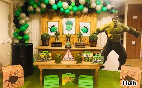 Decoração De Festa Infantil Tema Hulk Simples Últimas Decoração