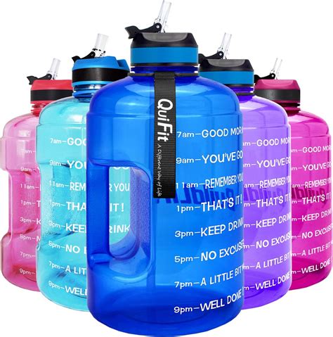 Amazon Quifit Motivational Gallon Water Bottle With Straw