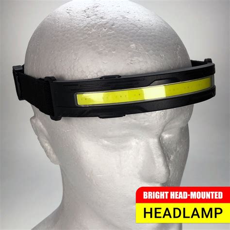 Head Torch 5W Cob Super Bright Rechargeable Torch - High Visibility