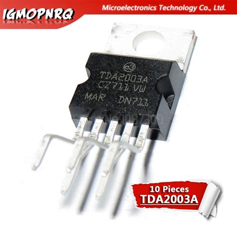 10pcs Tda2003 Tda2003a Tda2003av O Amplifiers 10 W Radio Audio ...