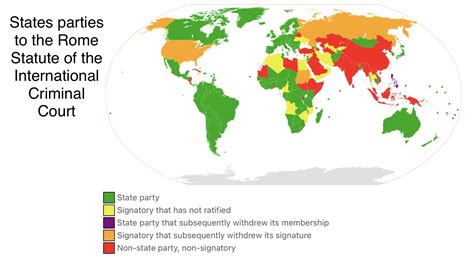 States Parties To The Rome Statute Of The International Criminal Court