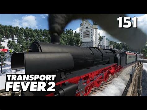 Transport Fever 2 S9 151 Mit Dampflokomotiven Durch Den Schnee Und