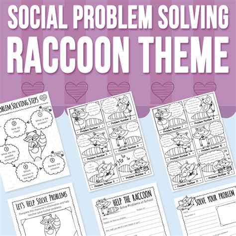 Social Problem Solving Raccoon Theme Made By Teachers