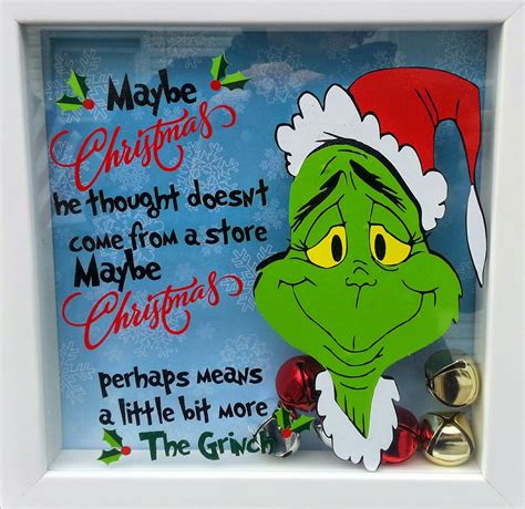 Grinch Christmas Shadow Box T By A Box Is Coming Robin Morris