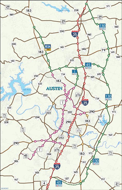 Austin Texas toll Road Map – secretmuseum