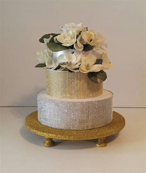 Gold Glitter 16 Cake Stand Cake Riser With 5 By Prettypartydetails