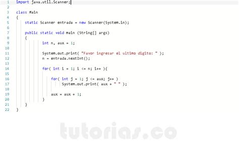 Ciclo For Java Serie D Gitos Repetidos Tutorias Co