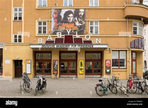 Berlin February 16 The Babylon Cinema Facade In Berlin Mitte On