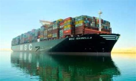 World 2nd Largest Container ‘msc Isabella Transits Suez Canal Sada