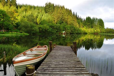 Fonds d ecran Rivières Forêts Quai Bateau Nature télécharger photo